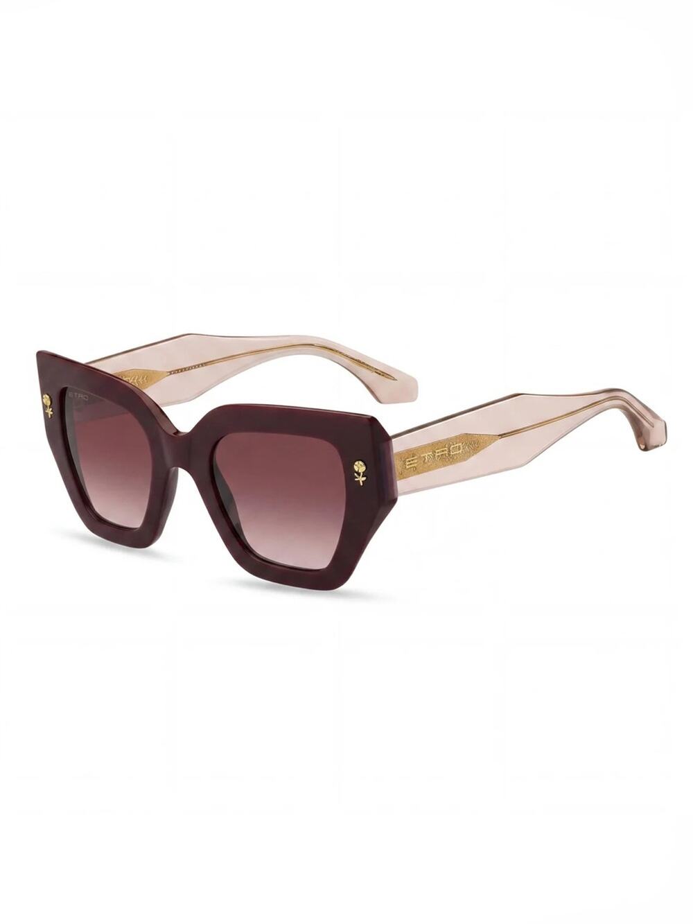 NEW!!! Etro ETRO0010/S 0LHF3X Women Oversized Burgundy  Sunglasses Authentic